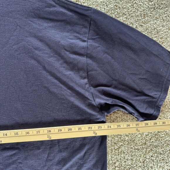 Atlanta Braces Shirt Mens Large Blue Majestic MLB Baseball Short Sleeve New Crew - Picture 9 of 11